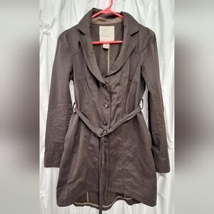 Free People Dark Brown Trench Coat